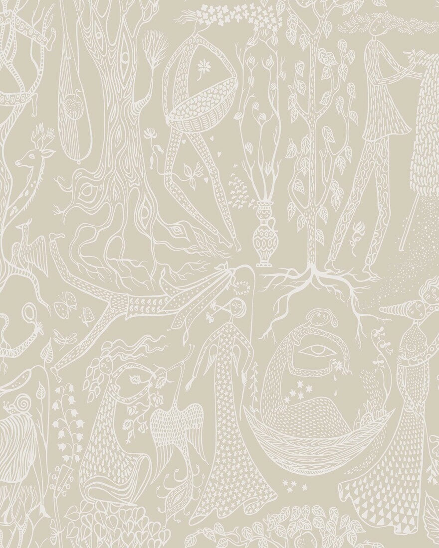 Stig Lindberg - Poème d´amour - Beige