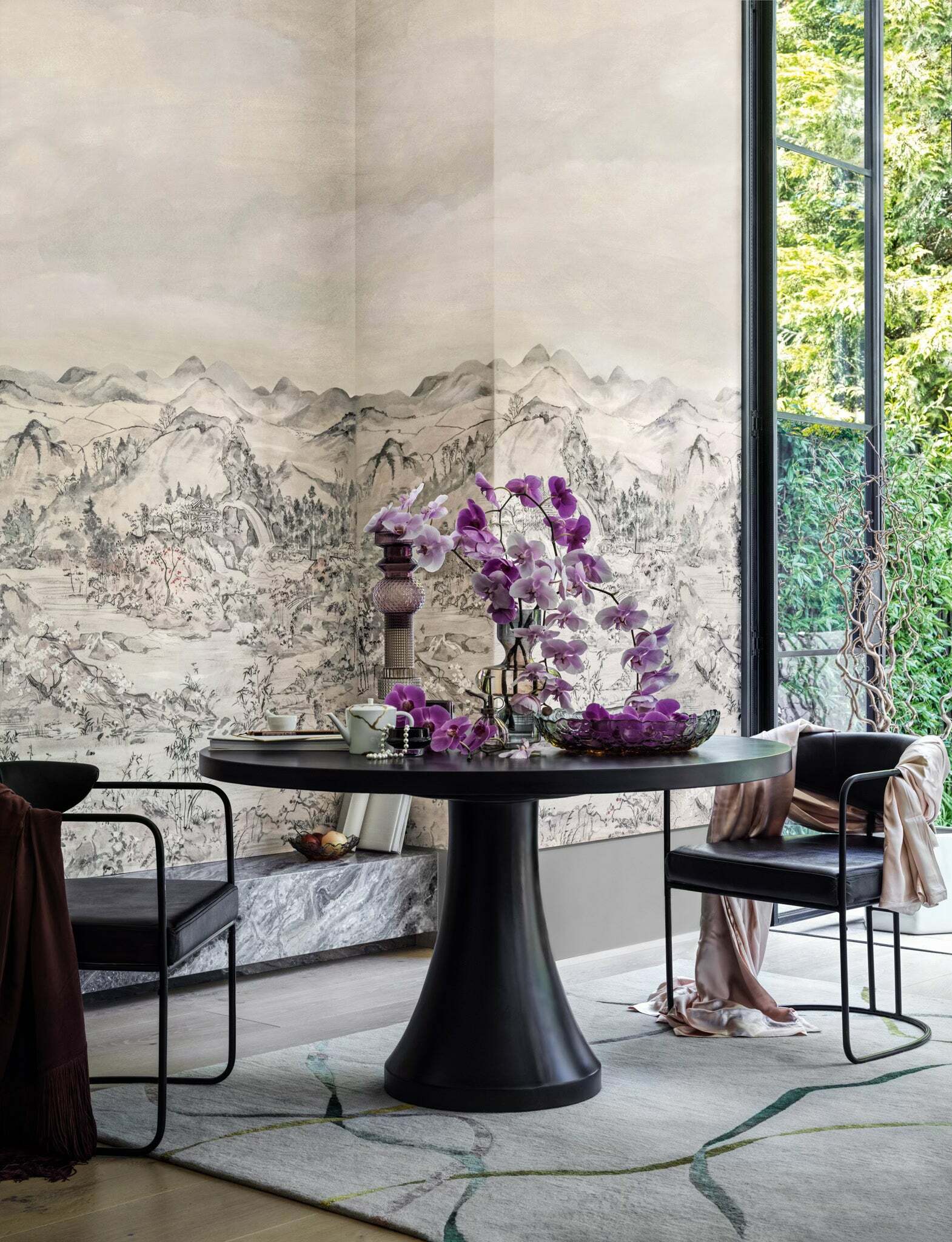 Japanese Chinoiserie - Pink Opal