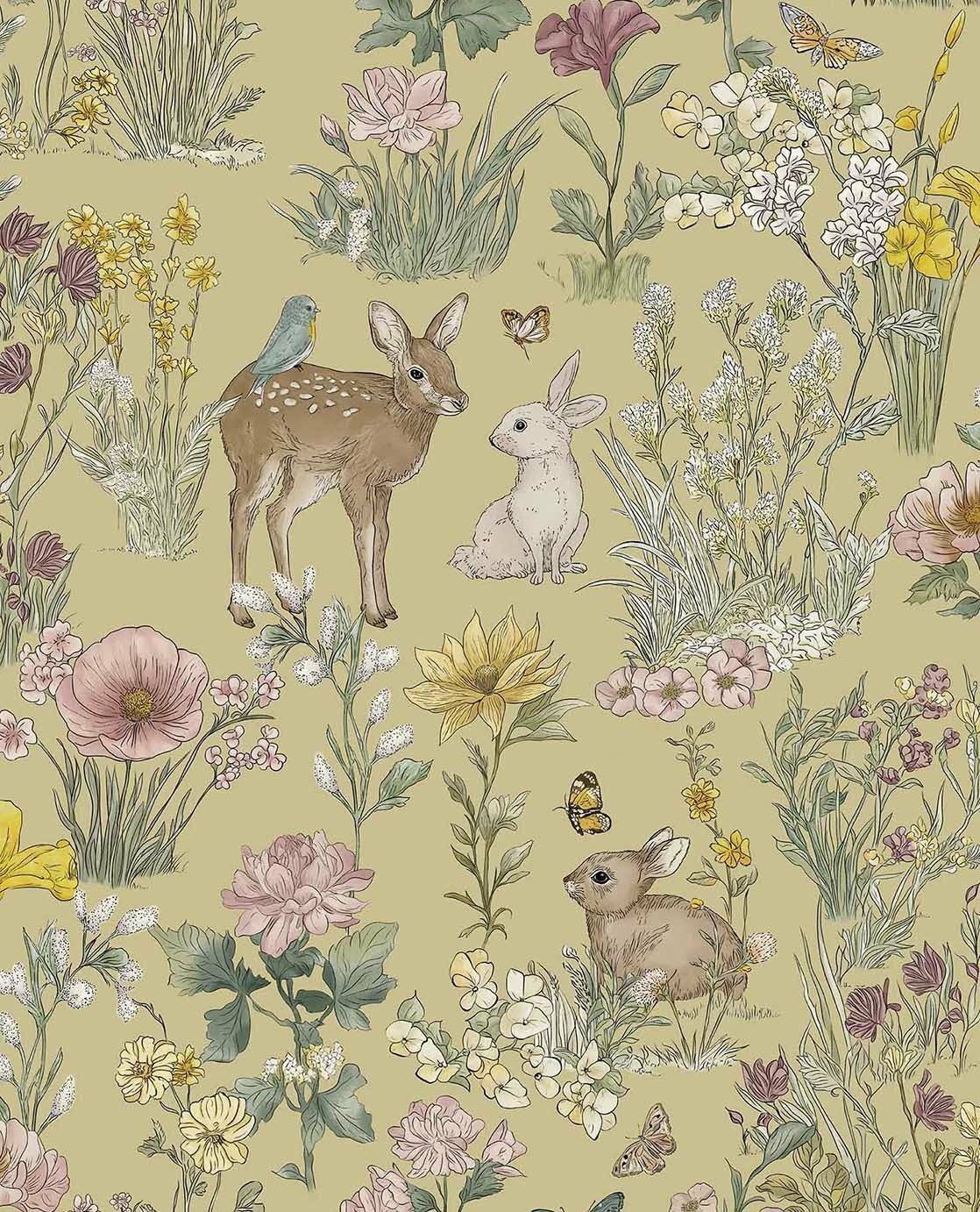Little Meadow Friends - Dusty Green