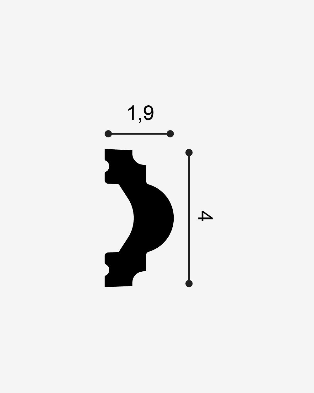 PX120 Duropolymer Vægliste