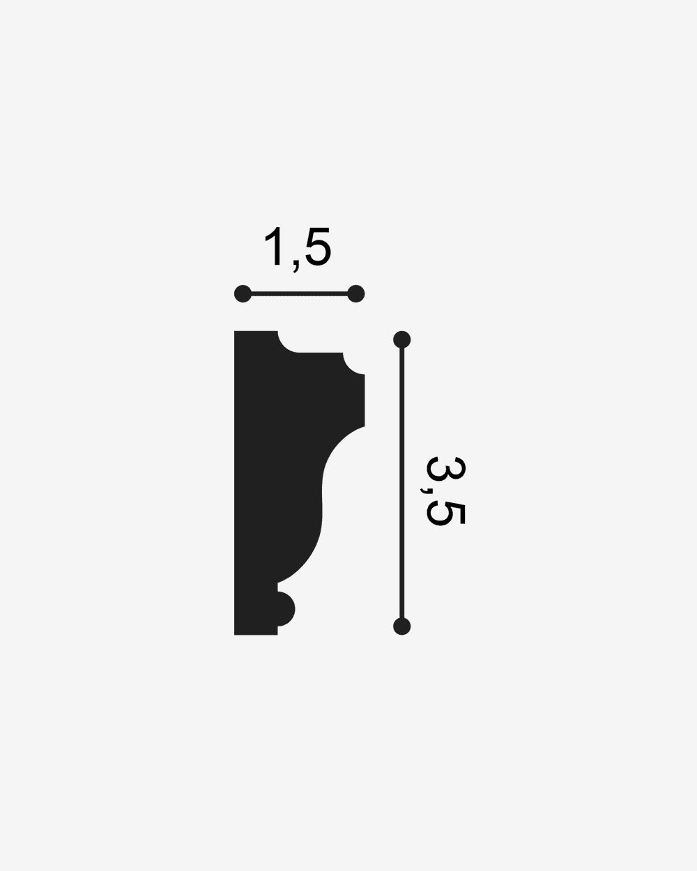 PX117 Duropolymer Vægliste