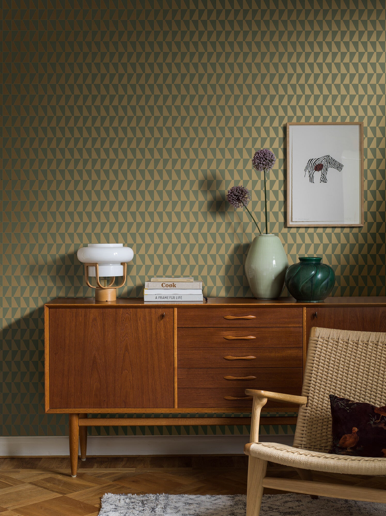 Arne Jacobsen - Trapez - Gold & Green