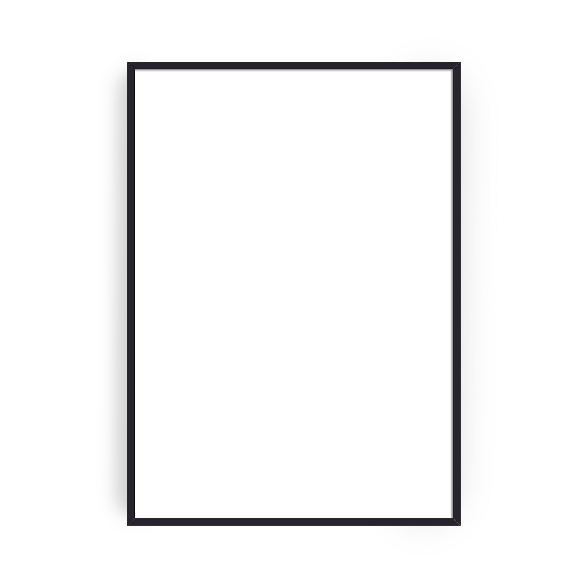 50 x 70 - Sort - Træramme