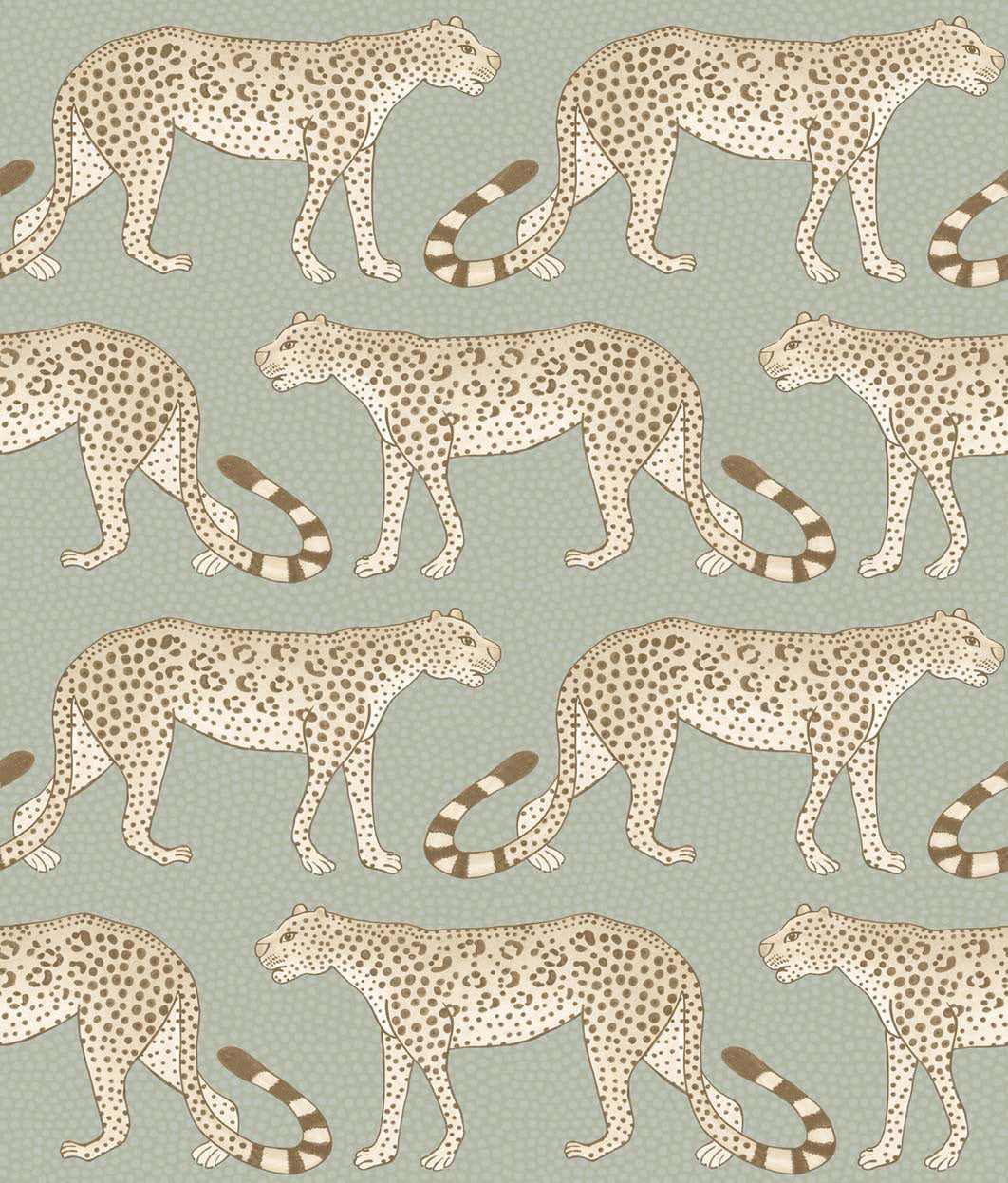 Leopard Walk - Dusty Green