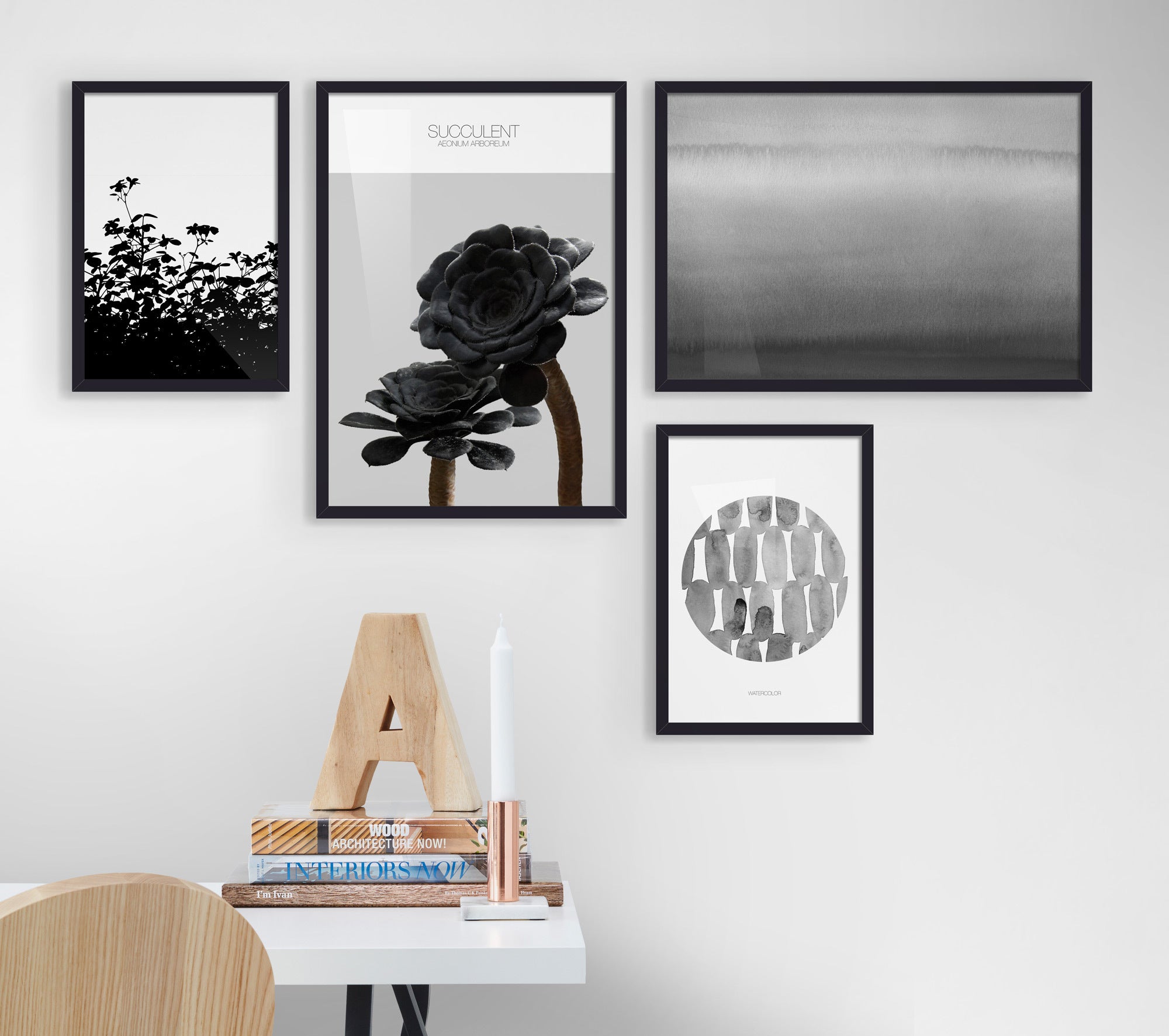 A3 - Sort - Træramme