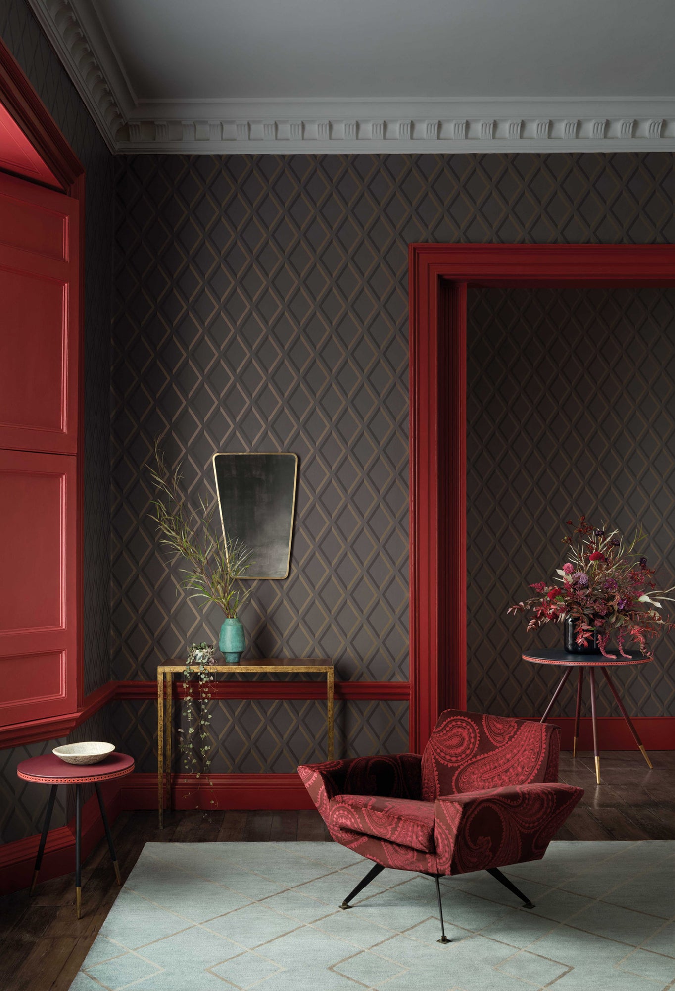 Pompeian - Dark Pewter & Bronze on Soot