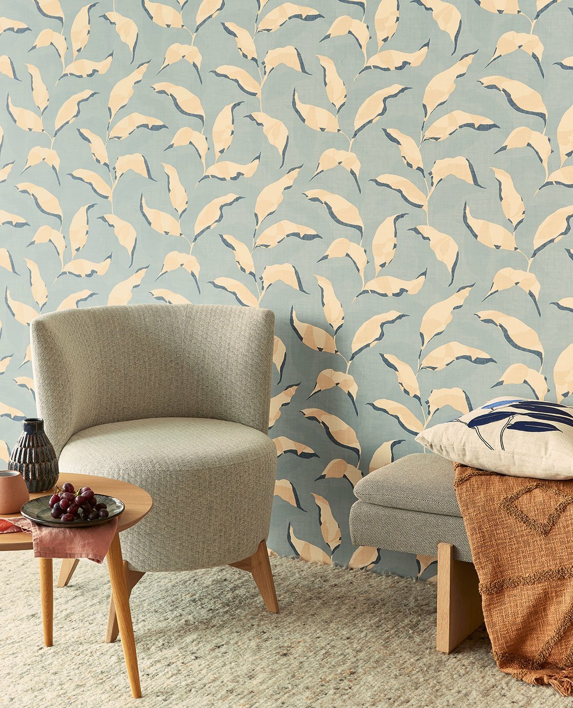 Feather Leave - Aqua