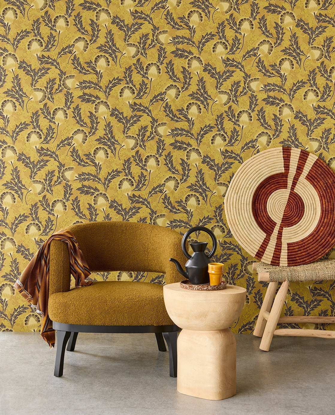 Joyous Floral - Mustard