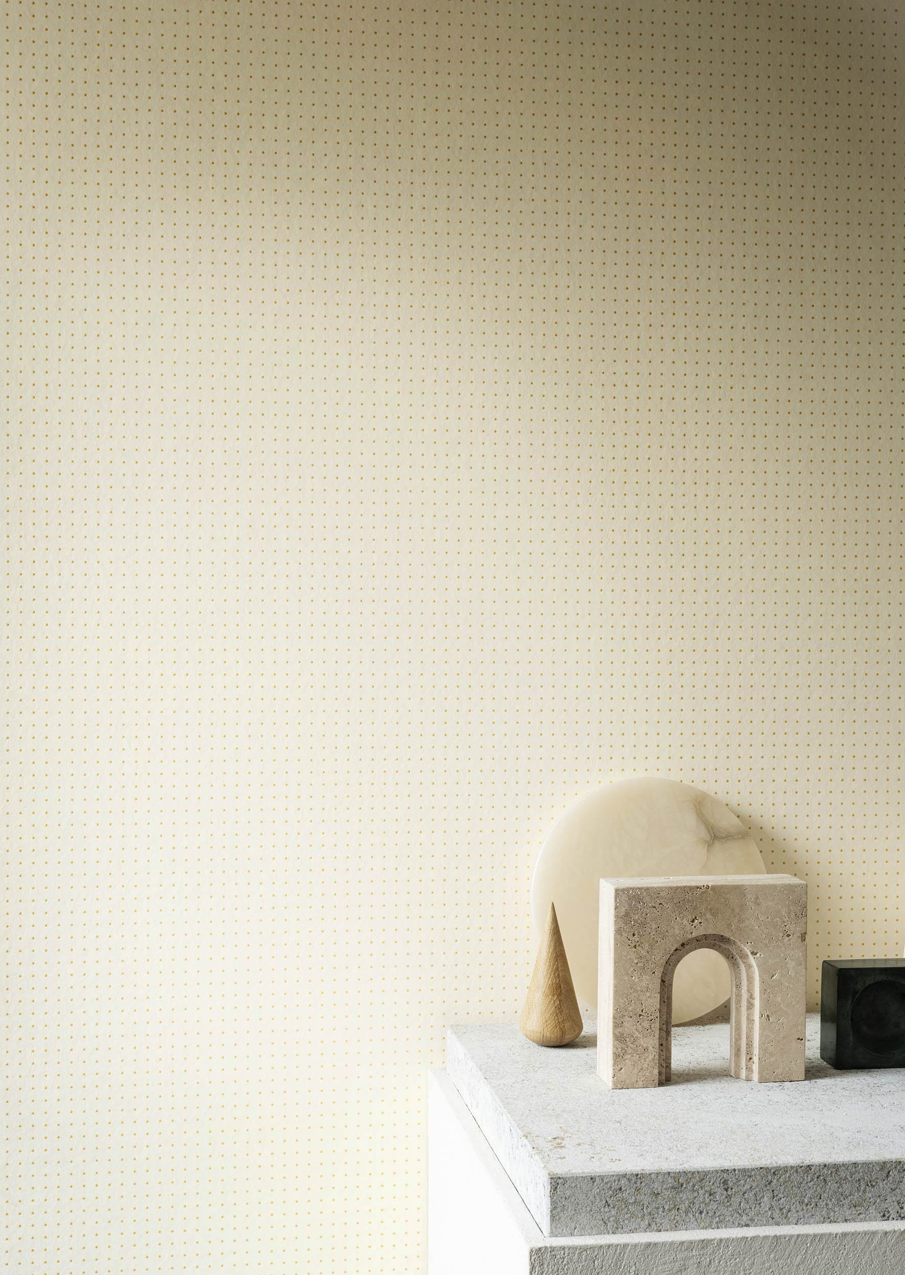 Dots - Ivory White / Yellow