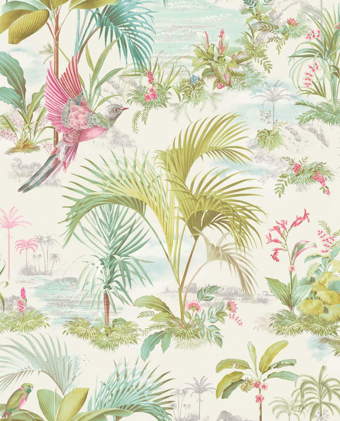 Palm Scene - White