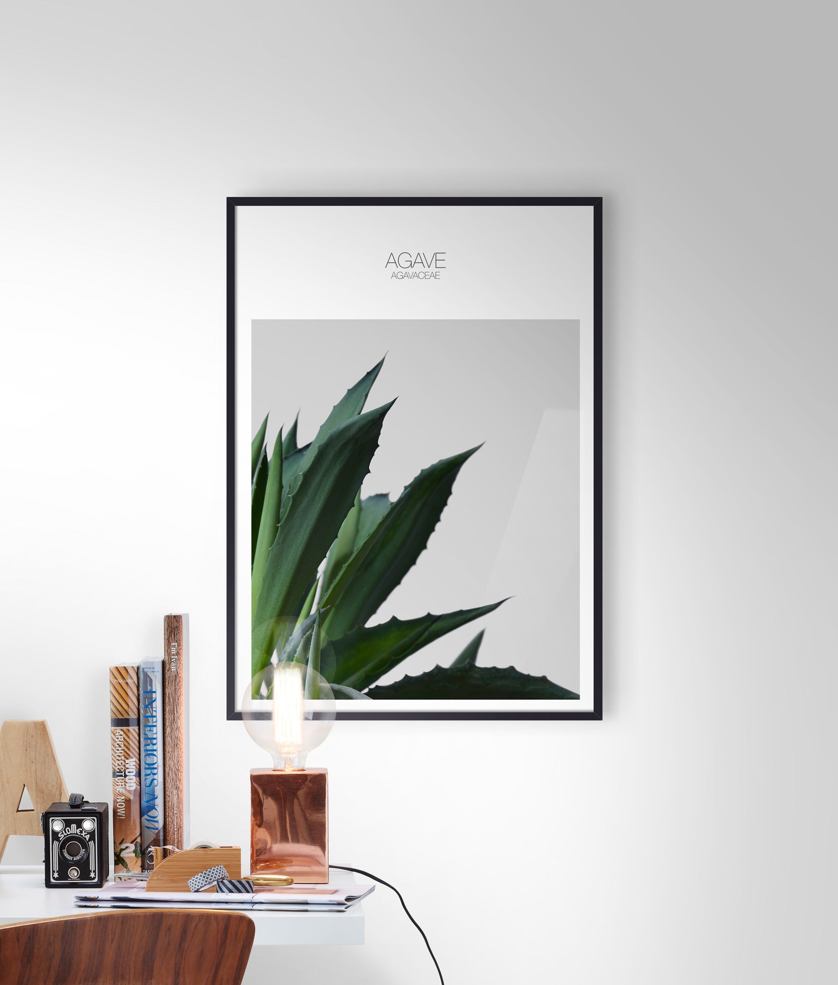 50 x 70 - Sort - Træramme