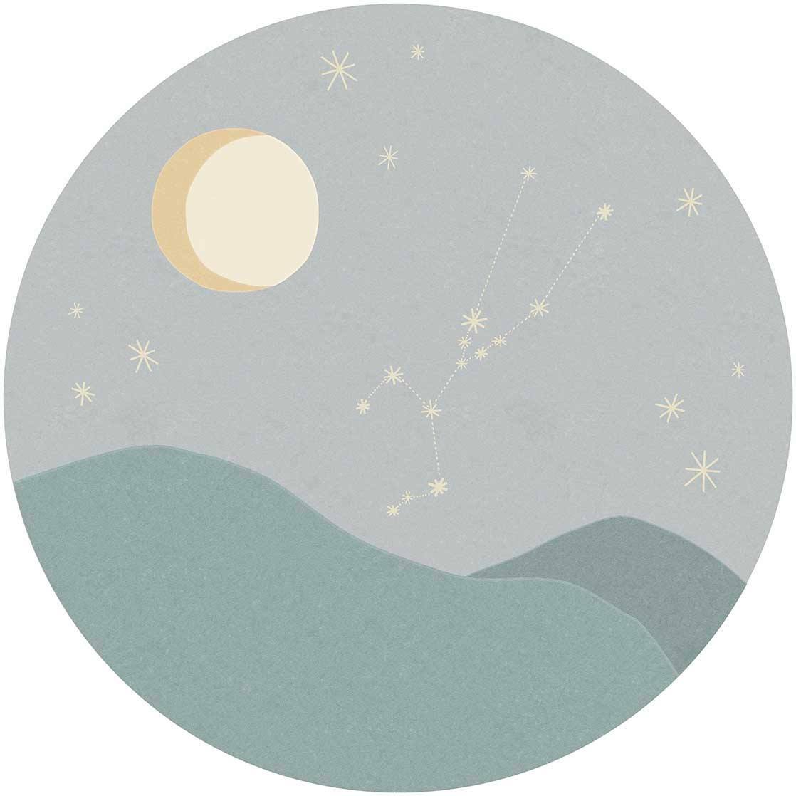 Zodiac Taurus - Blue