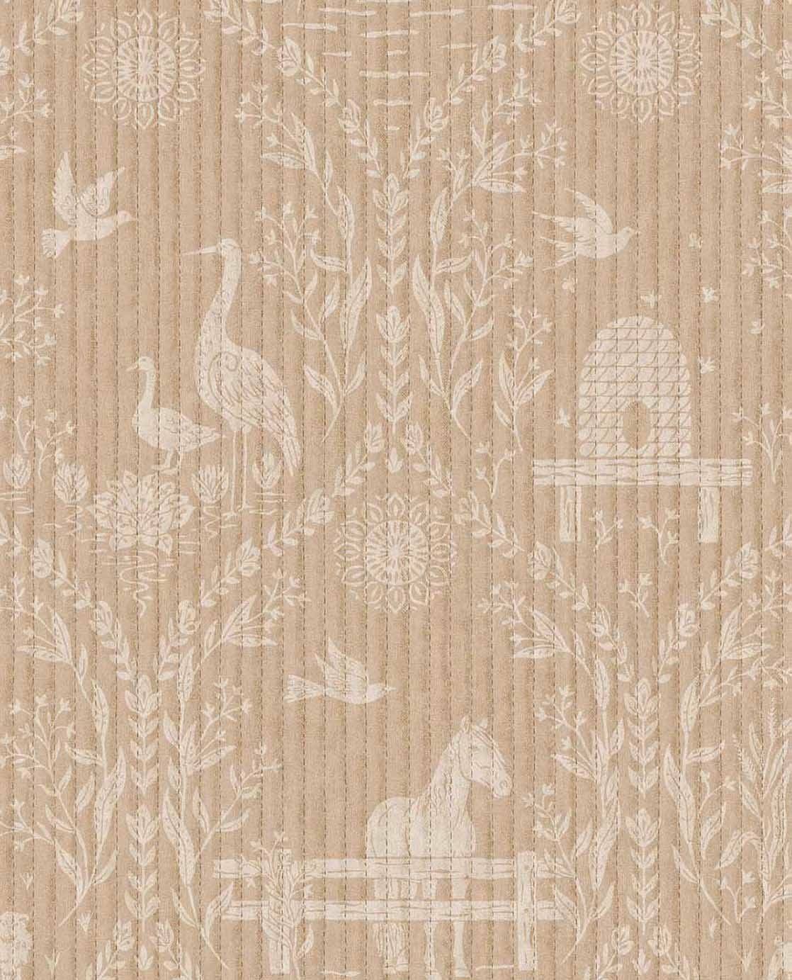 Flora and Farmland - Beige
