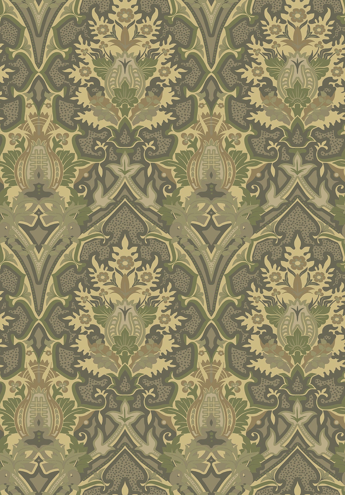 Scarborough - Green & Beige
