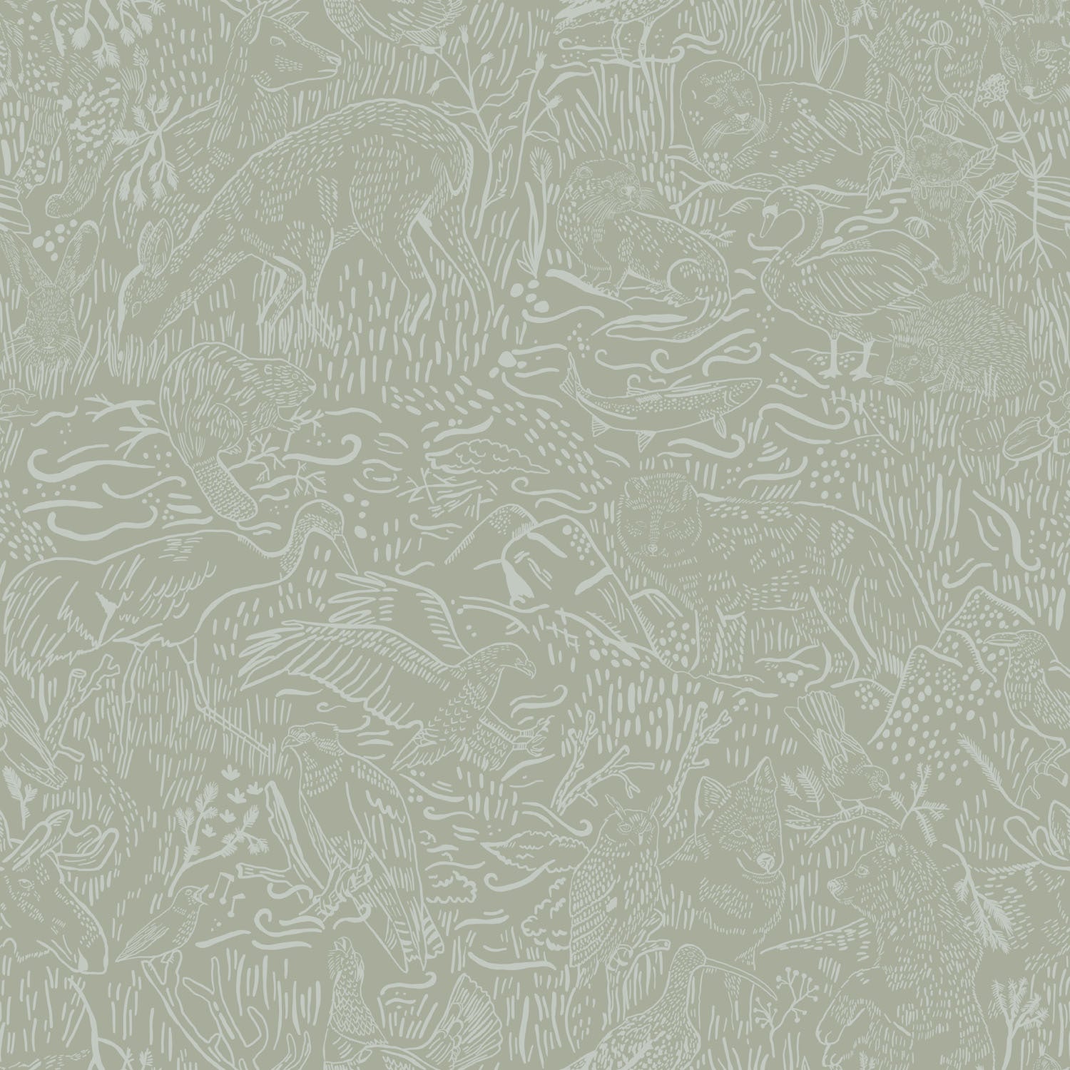 Landskapsdjur - Dusty Green