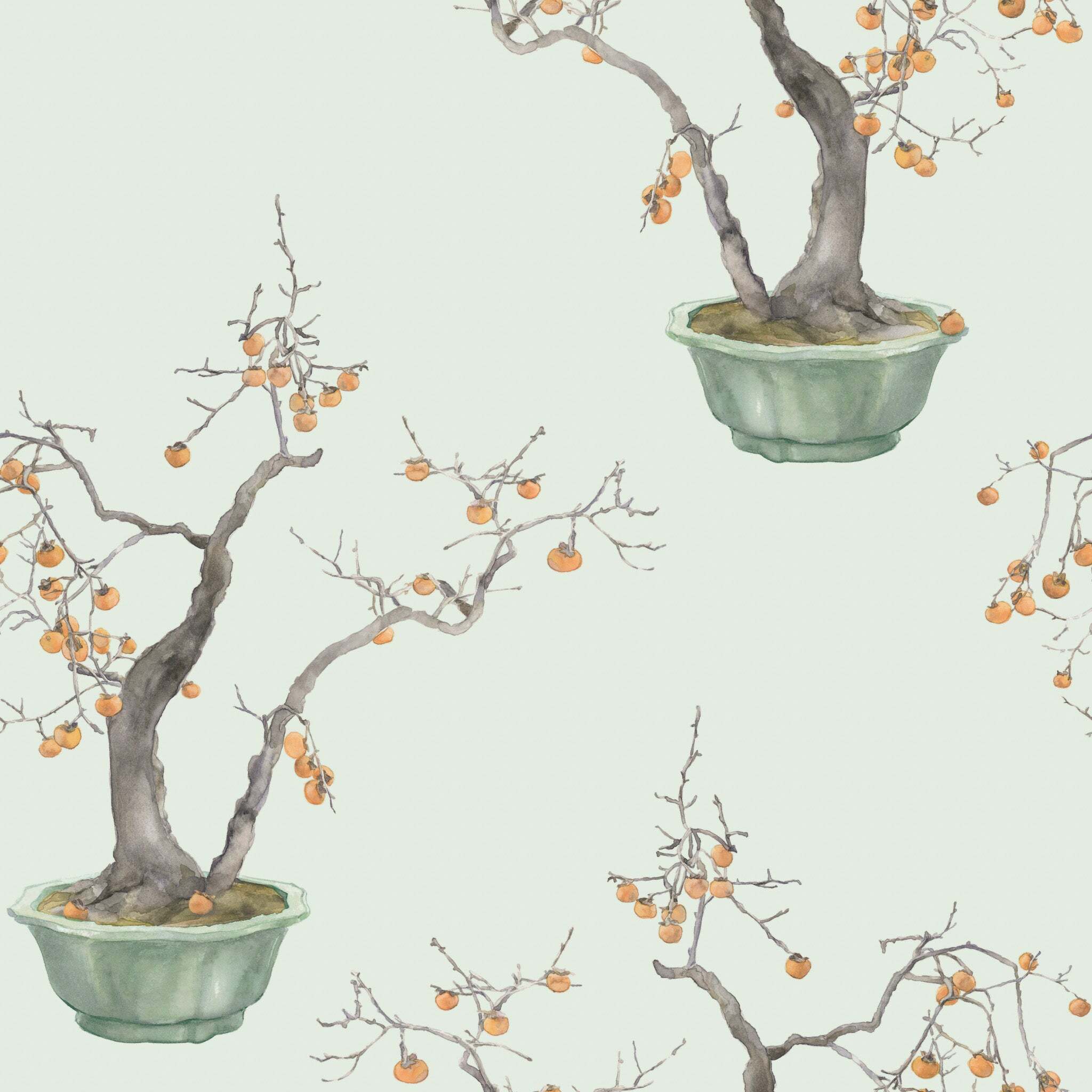 Kaki Persimmon - Jade Green & Marigold