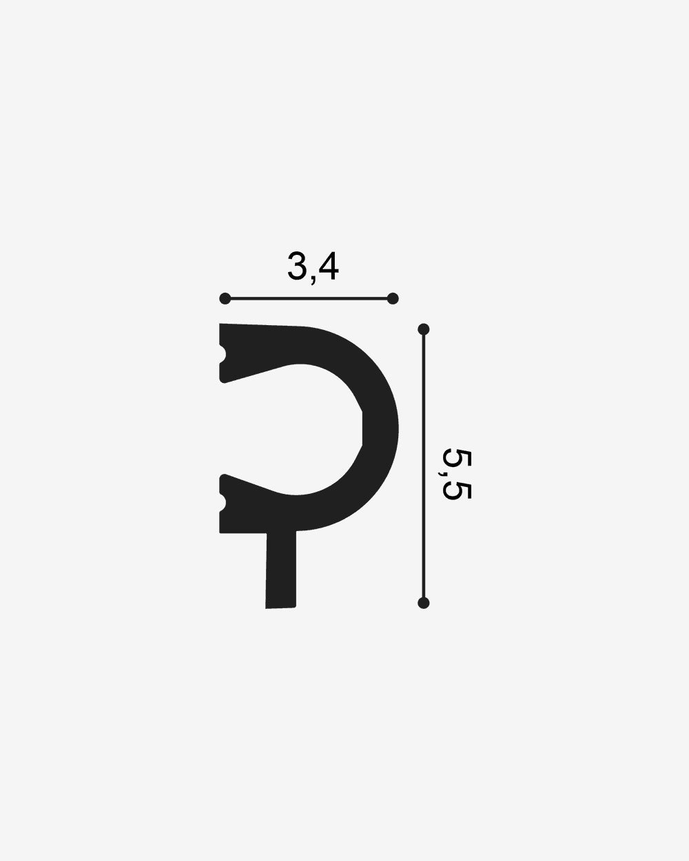 PX169 Duropolymer Vægliste