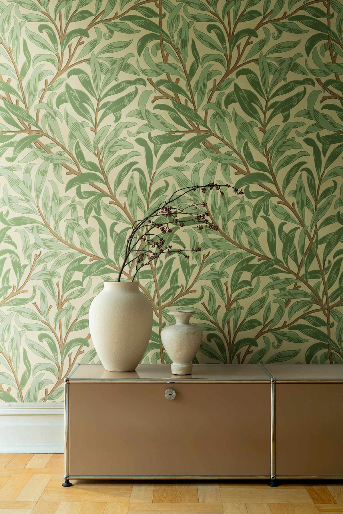Willow Bough Mural - Light Green