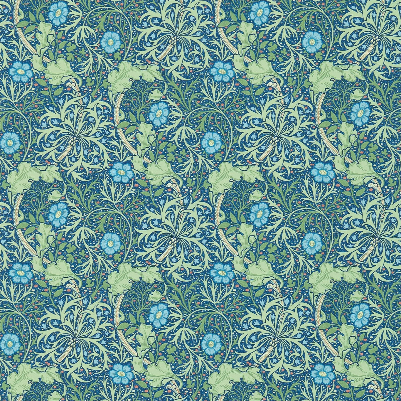 Morris Seaweed - Cobalt/Thyme