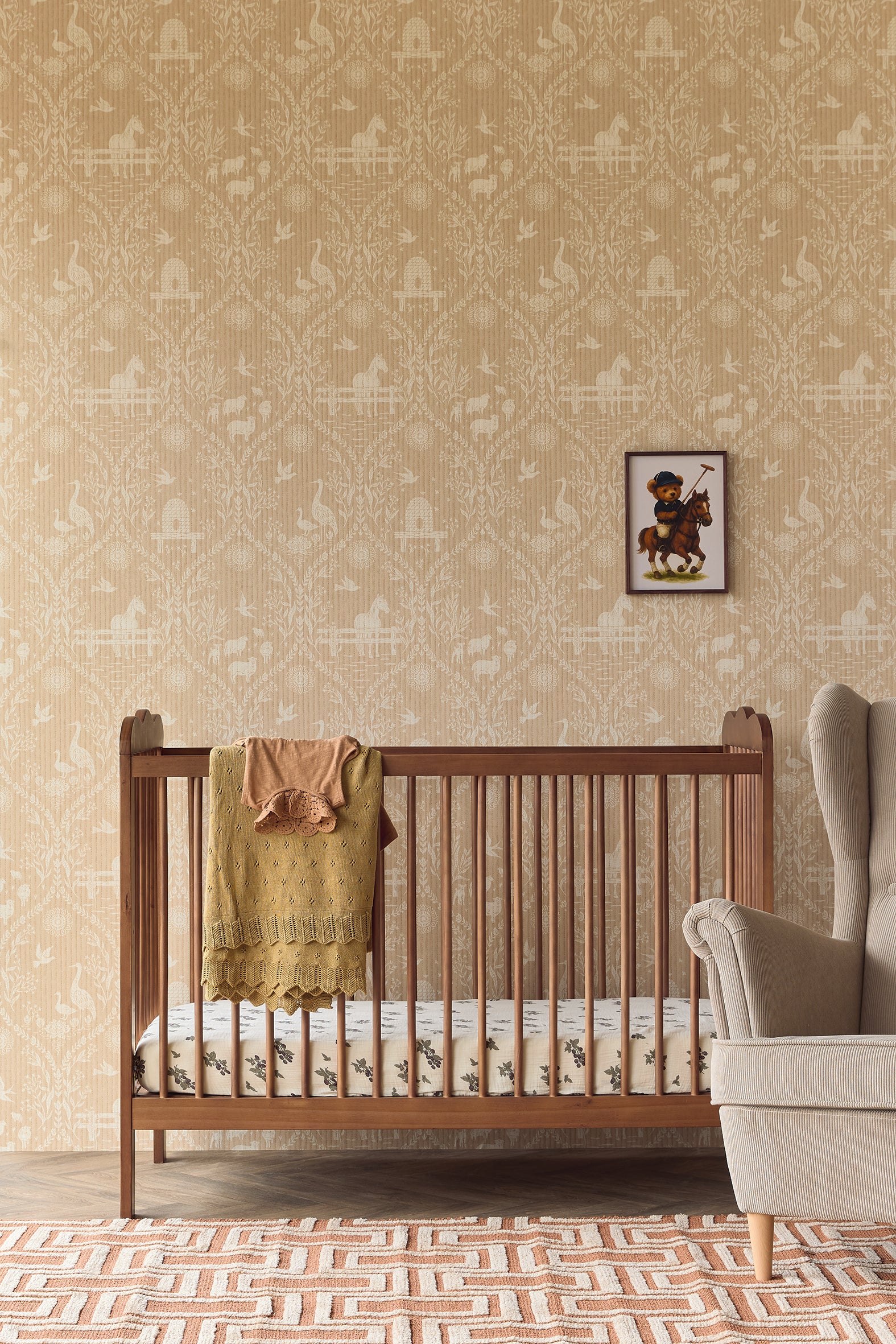 Flora and Farmland - Beige