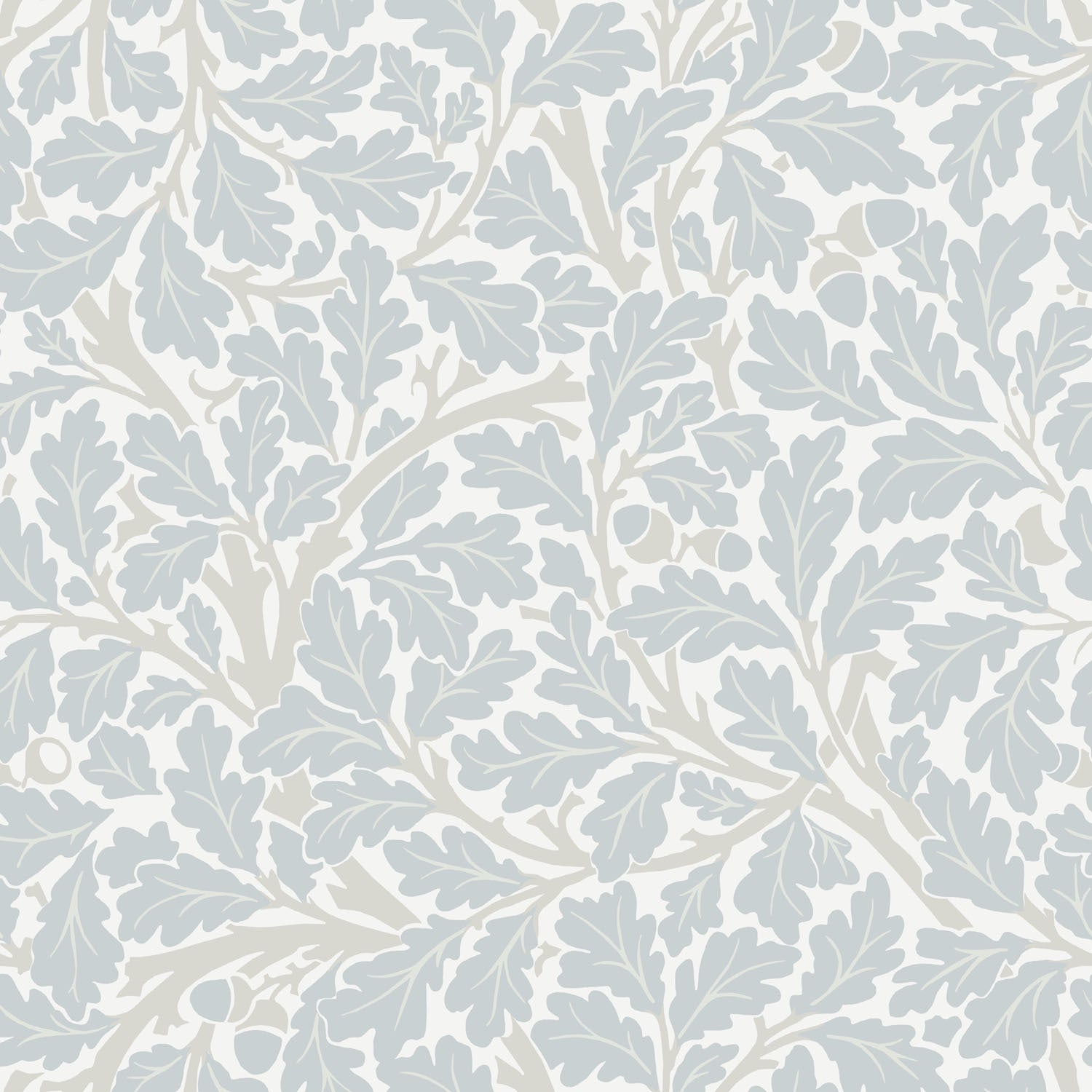 Oak Tree - Dusty Blue