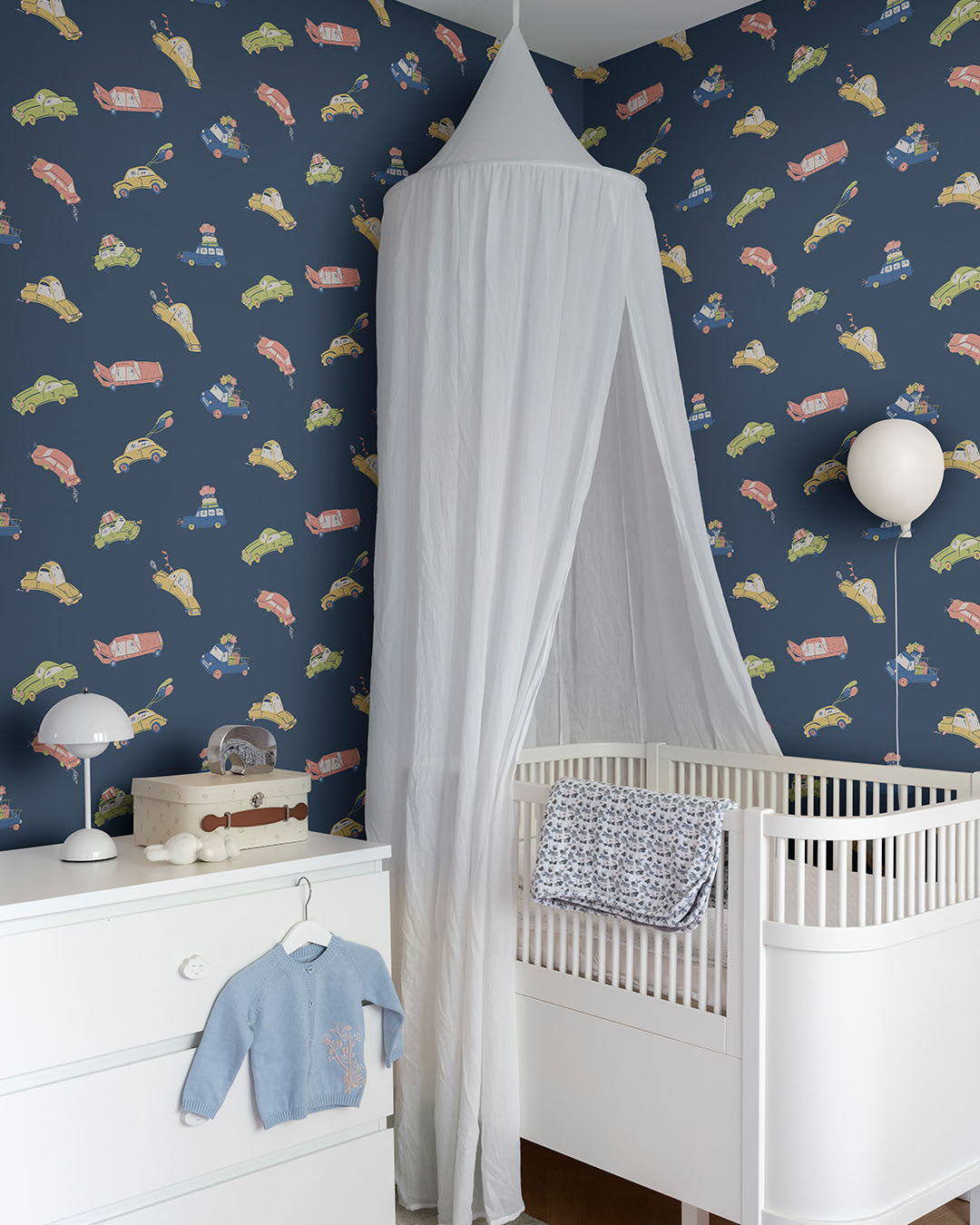 Bilarna - Dark blue - Tapetprøve