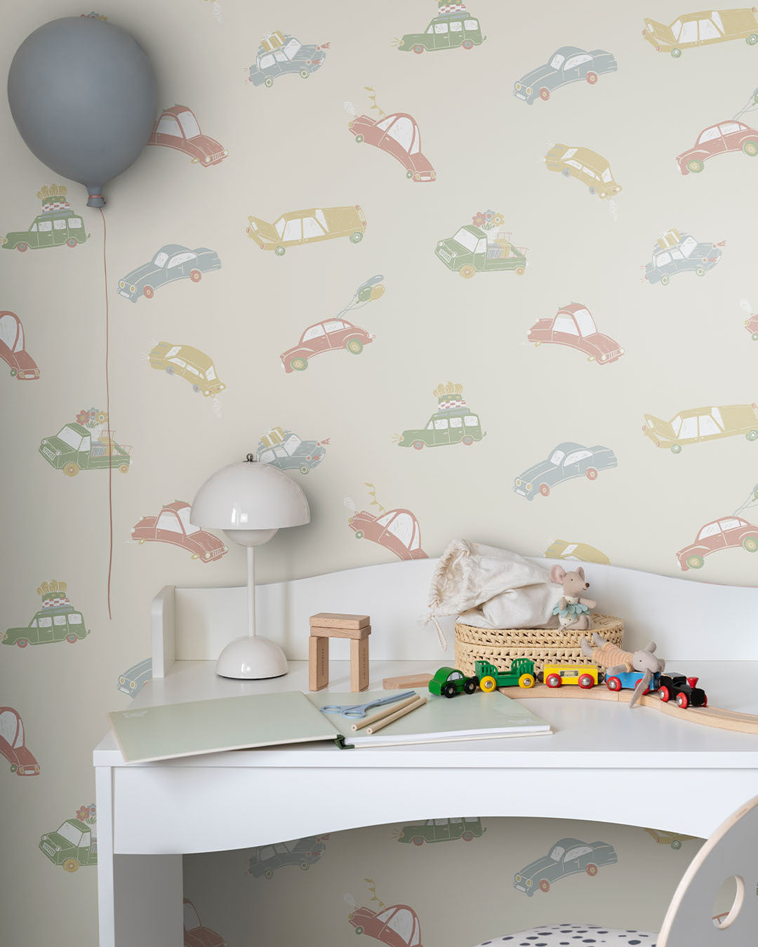 Bilarna - Pink - Tapetprøve