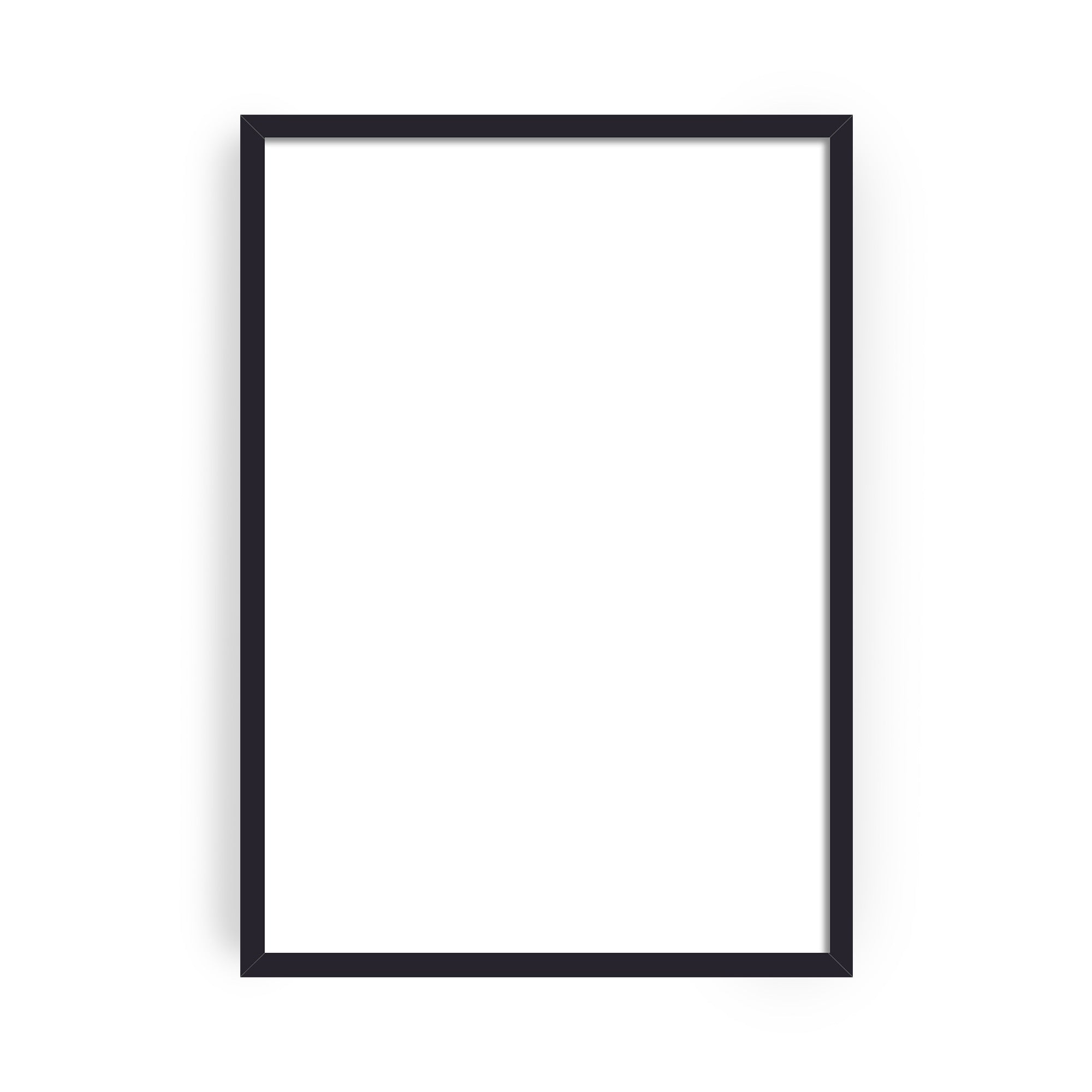 A3 - Sort - Træramme