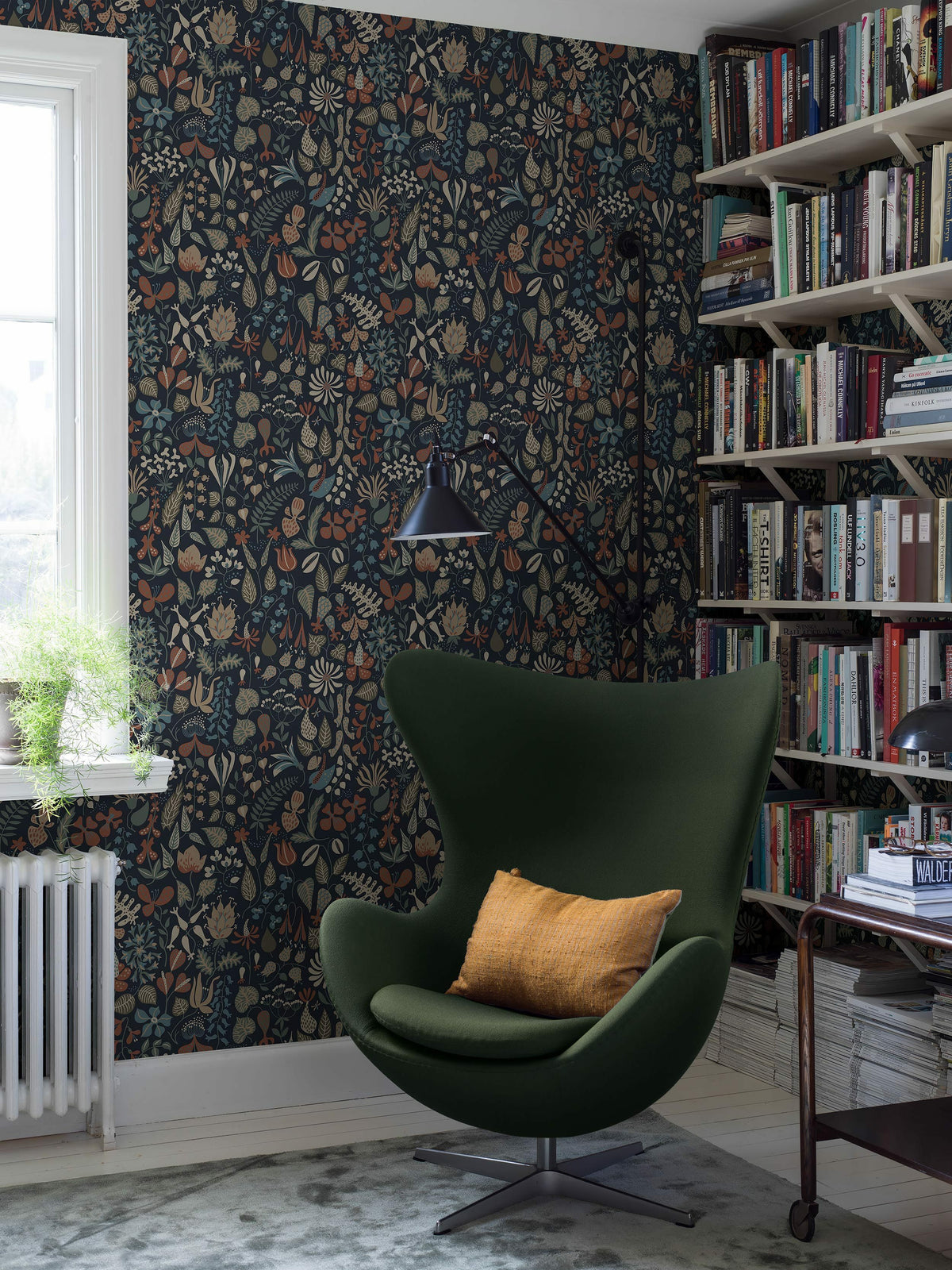 Stig Lindberg - Herbarium - Dark Blue