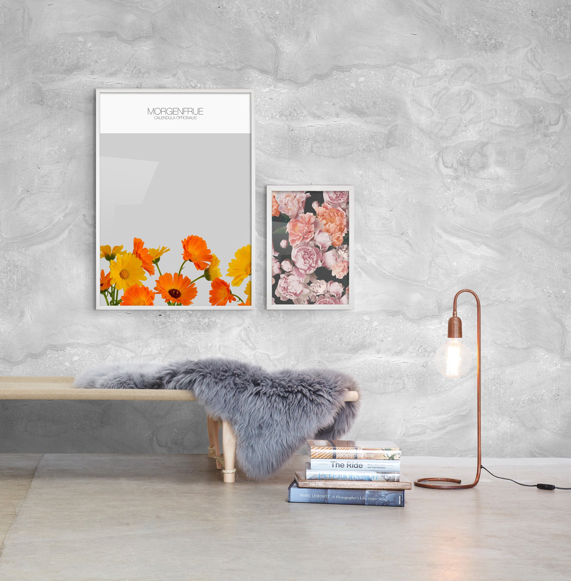 50 x 70 - Hvid - Træramme