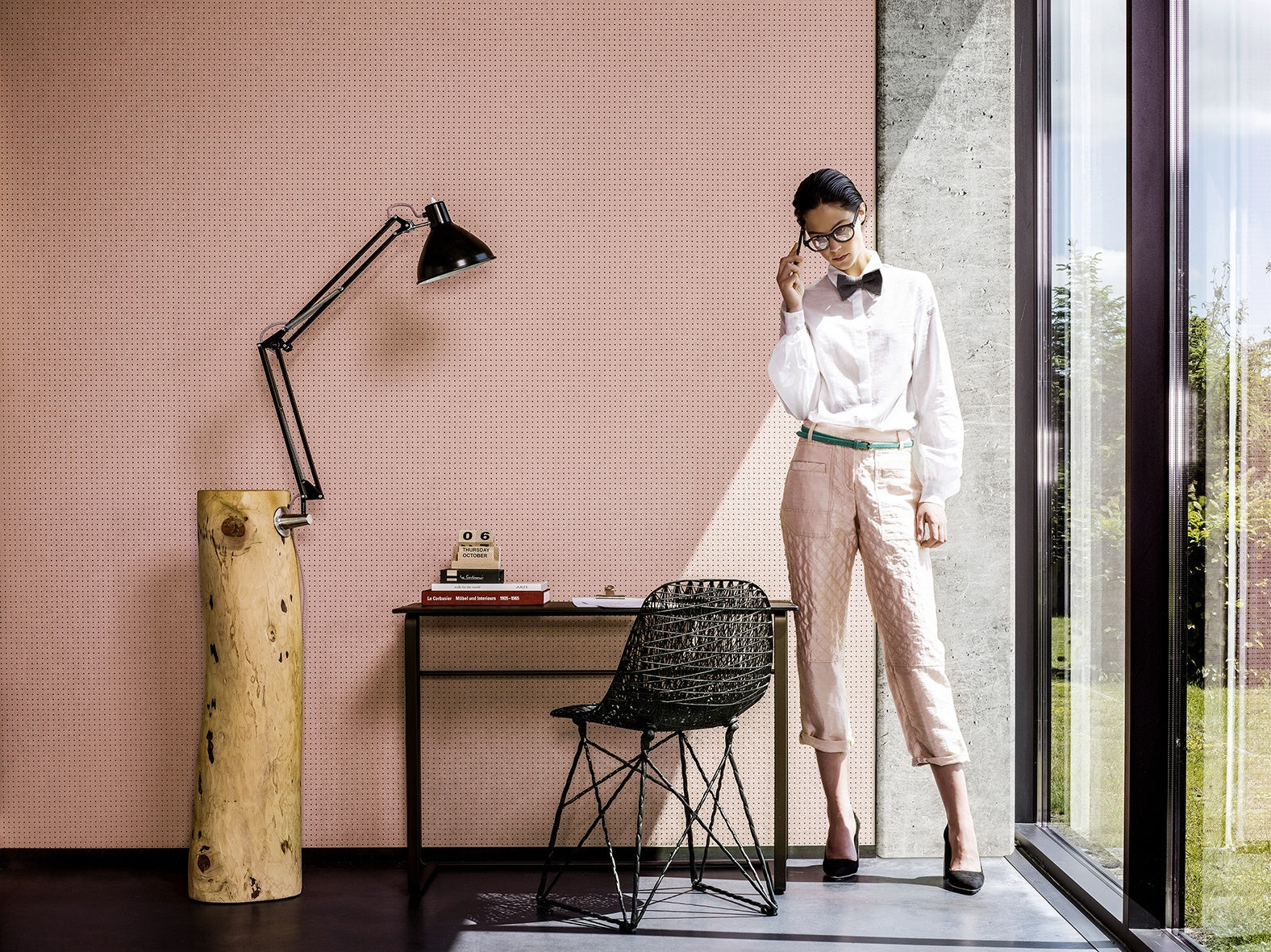 Dots - Light Red and Brown