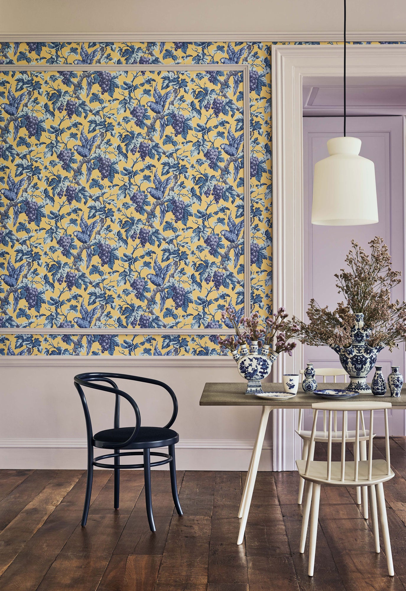 Woodvale Orchard - Blue & Ochre