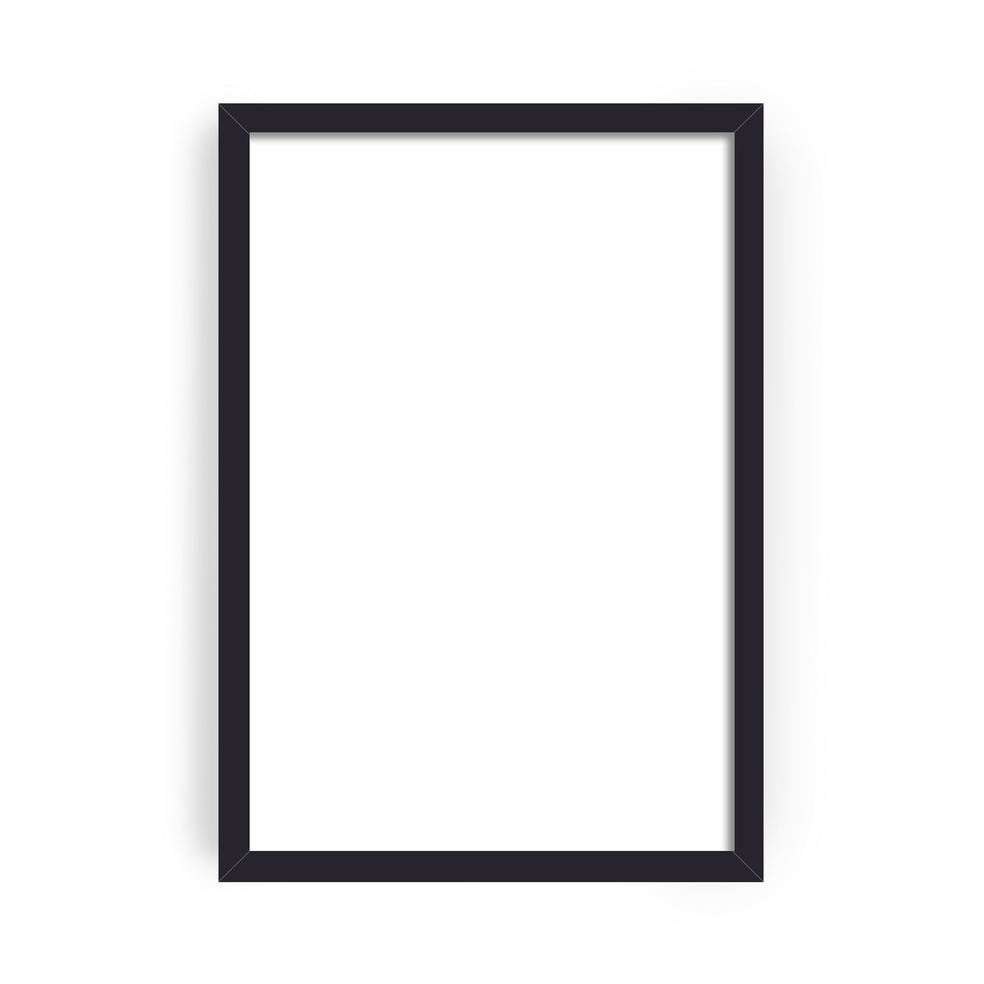 A4 - Sort - Træramme