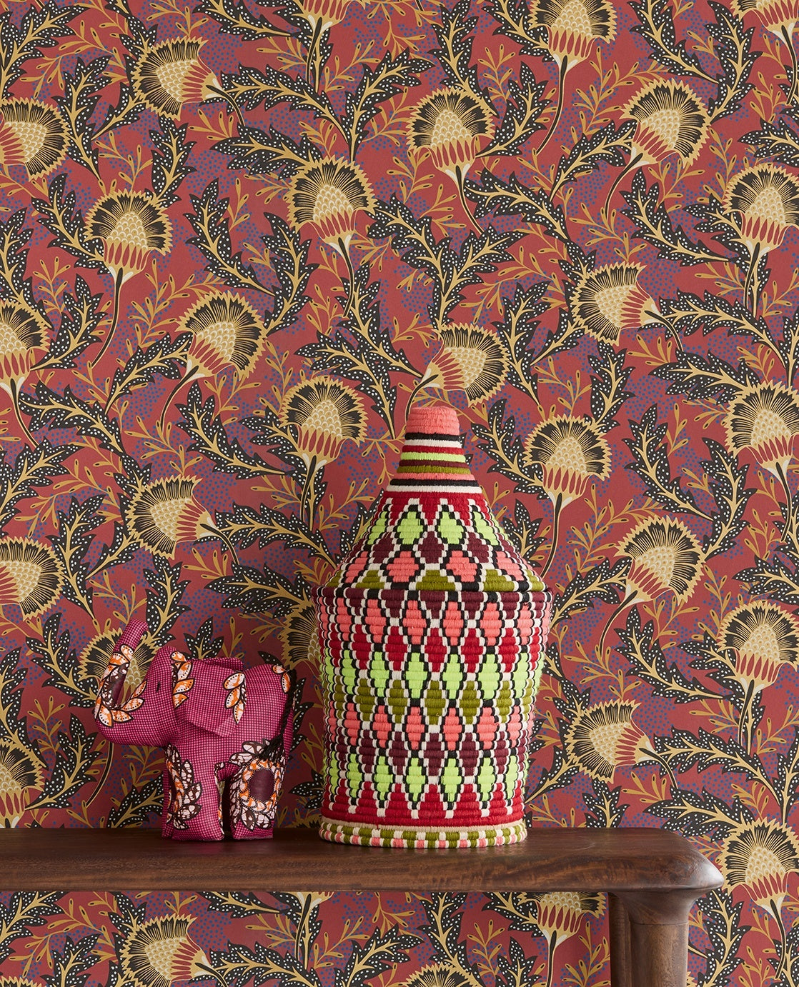 Joyous Floral - Red