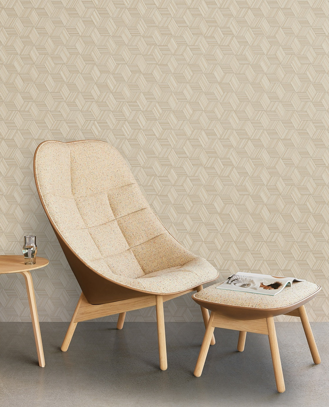 Woven Cube - Beige