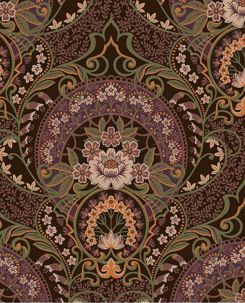 Flower Medallion - Purple