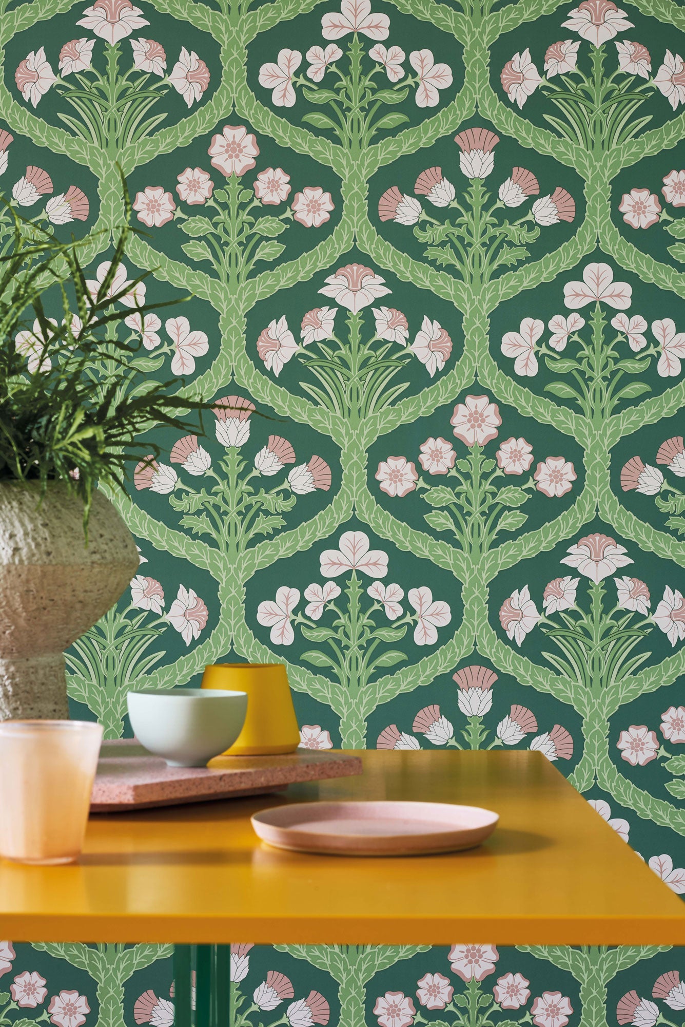 Floral Kingdom - Ballet Slipper & Leaf Green
