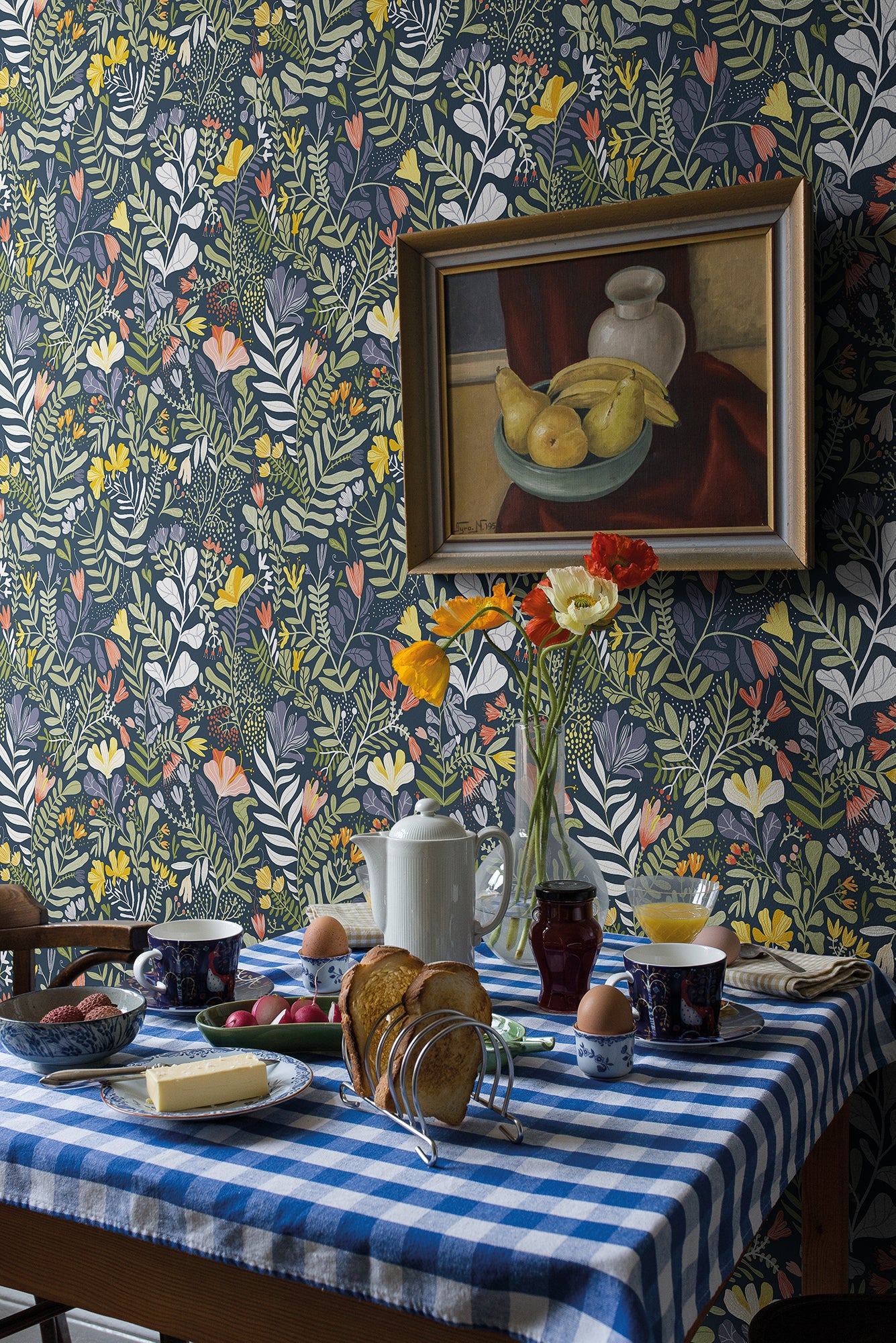 Brittsommar - Dark Green & Blue