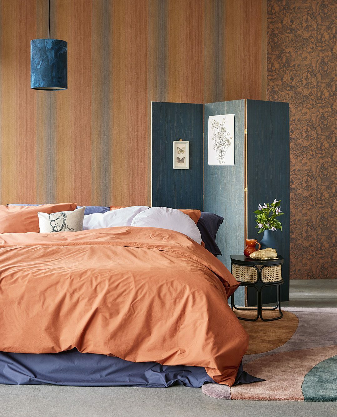 Wrinkled Textile - Dark Blue