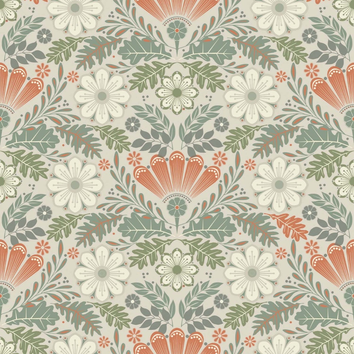Klockrike - Beige & Orange