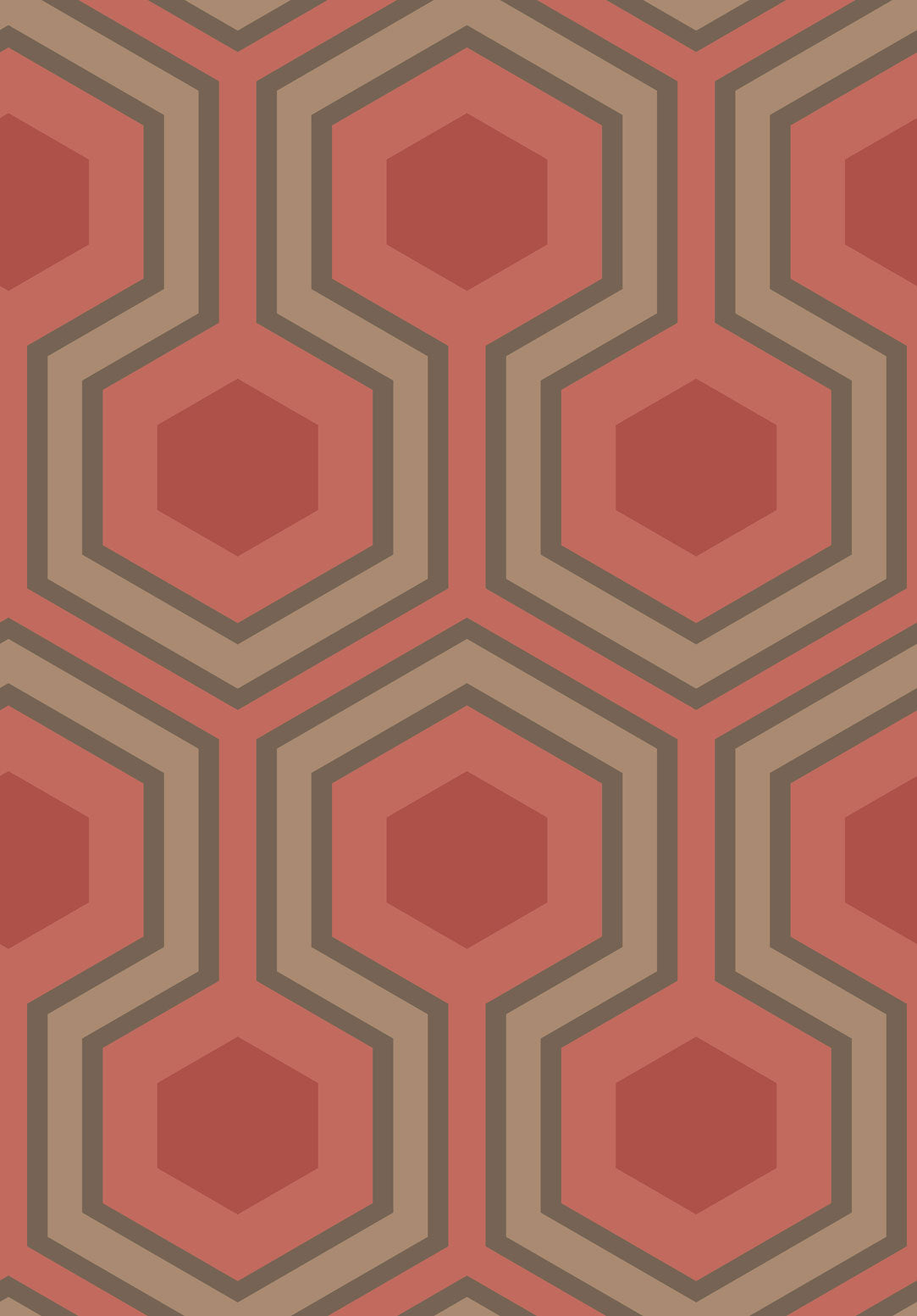 Hicks' Grand - Bronze & Red on Ruby