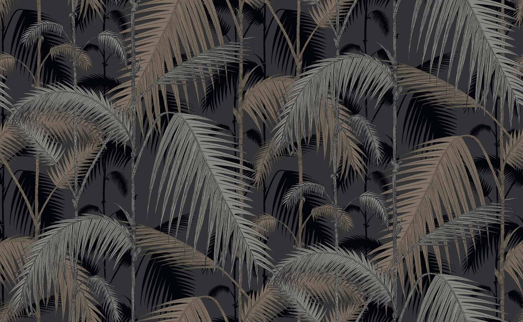Palm Jungle - Gilver & Charcoal