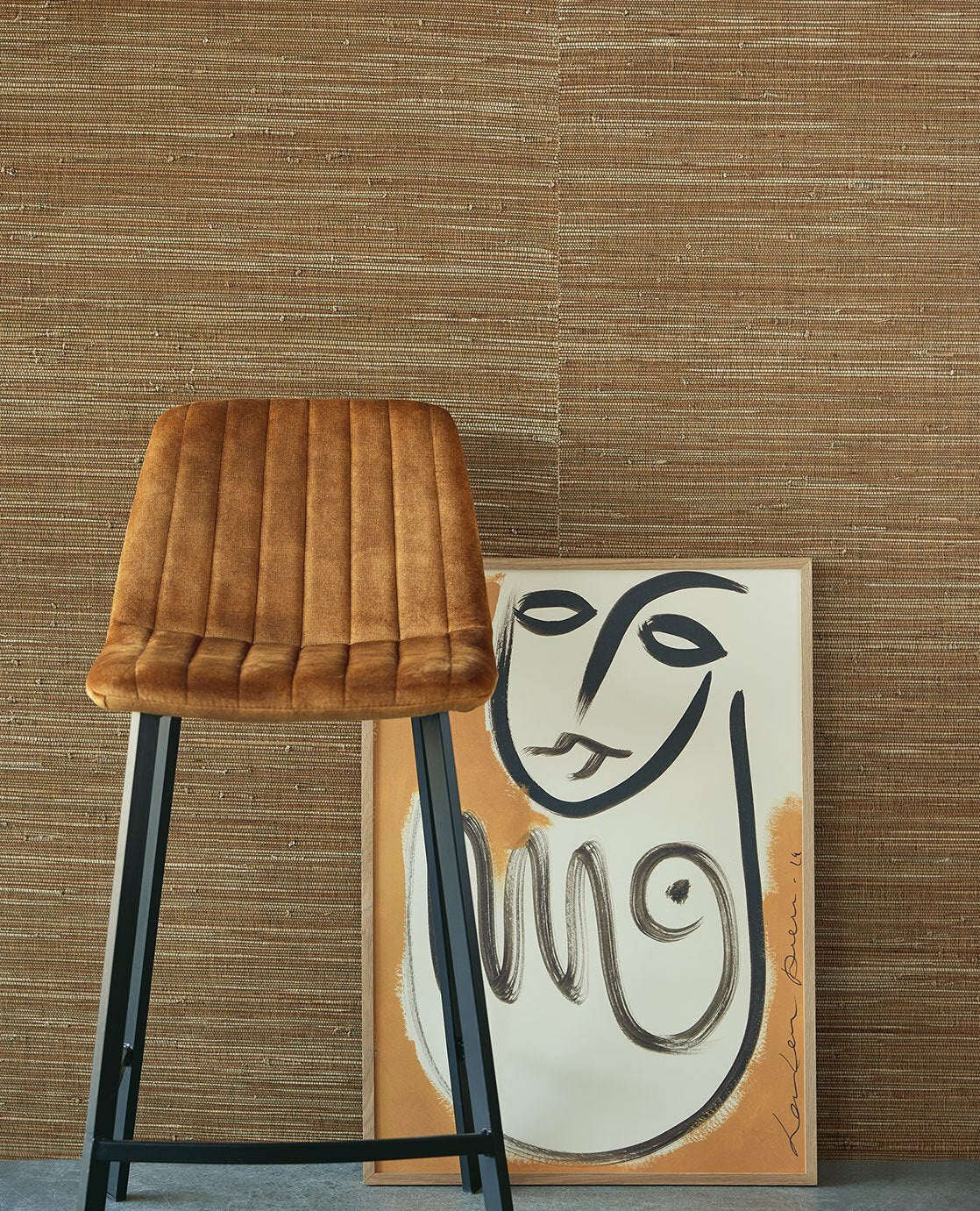 Natural Knotted Weave - Brown