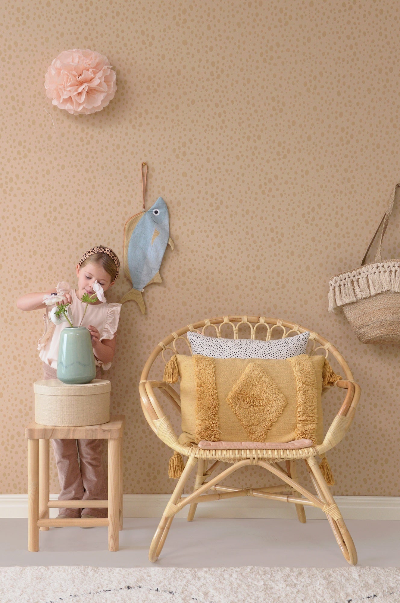 Majvillan Tapetprøve