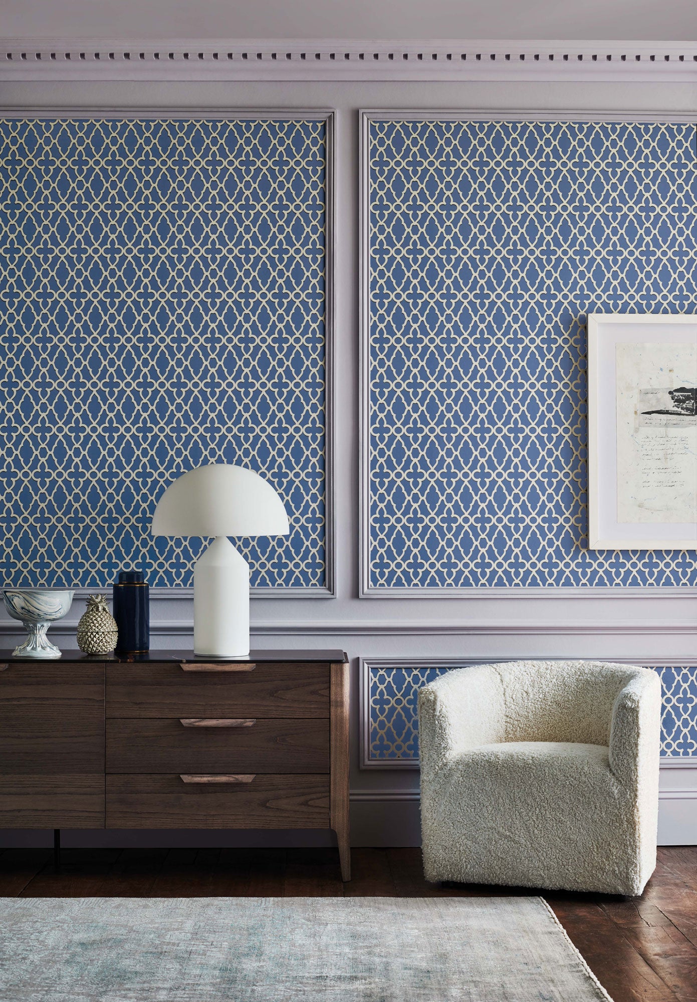 Treillage - White & Hyacinth