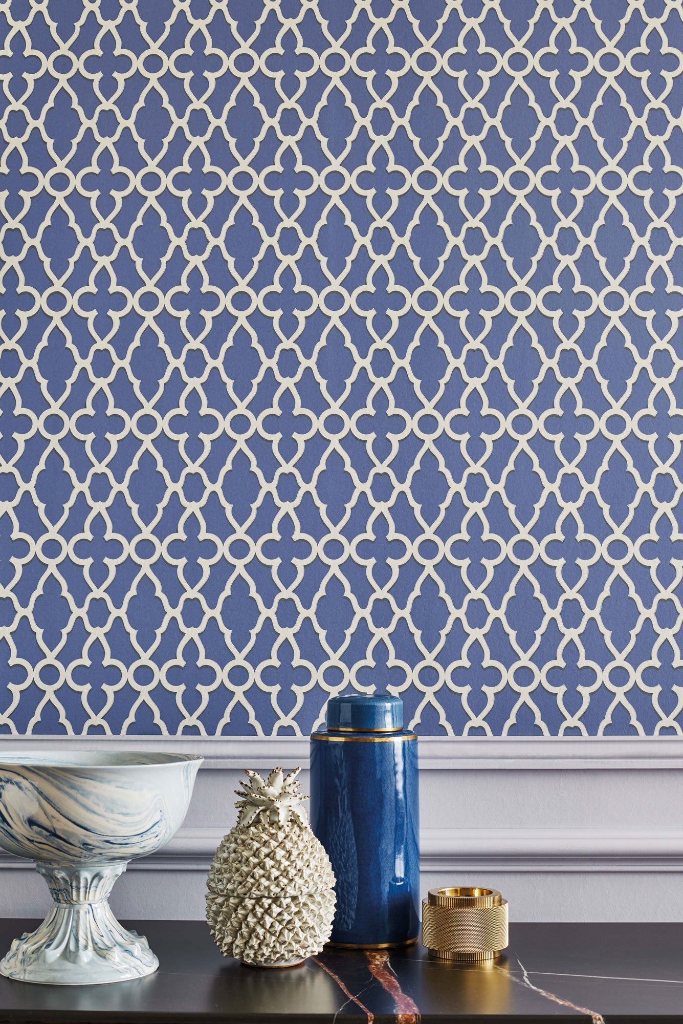 Treillage - White & Hyacinth