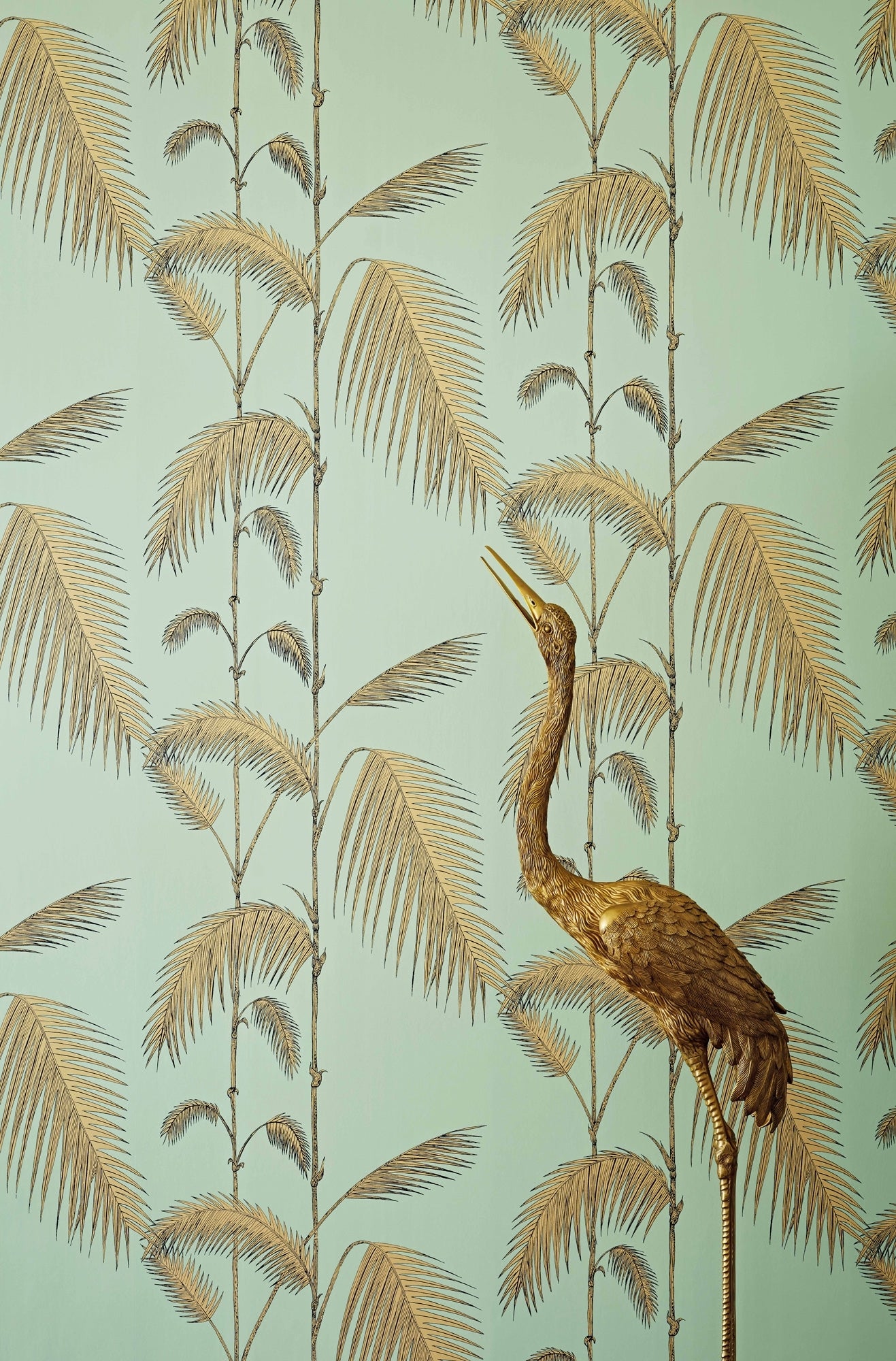 Palm Leaves - Mint & Sand