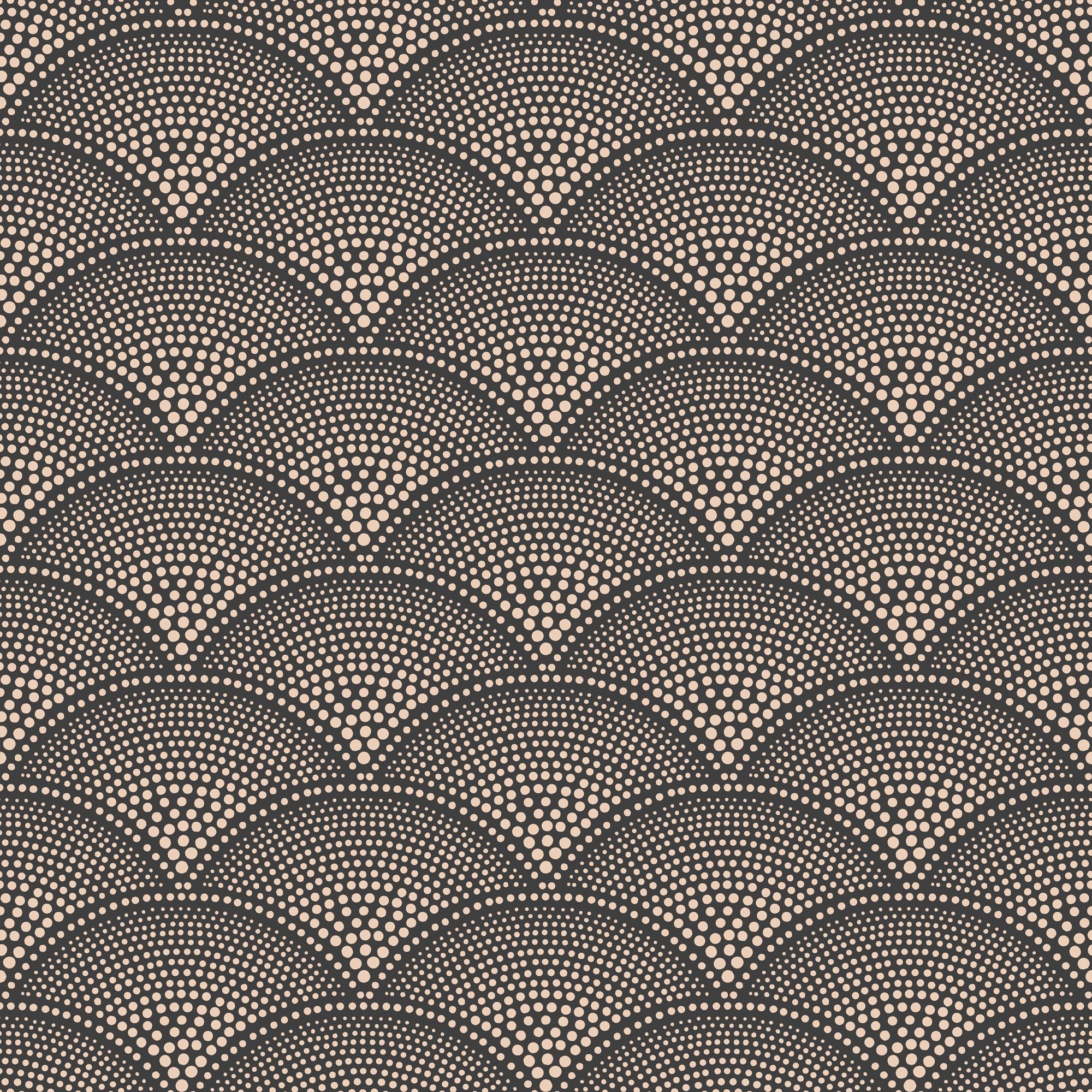 Feather Fan - Charcoal & Bronze