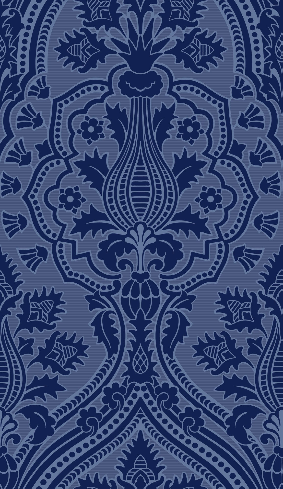 Pugin Palace Flock - Dark Hyacinth