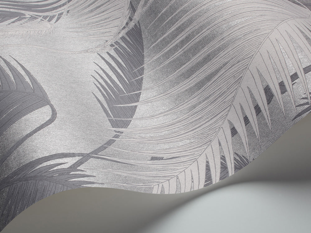 Palm Jungle - Heath Grey on Silver
